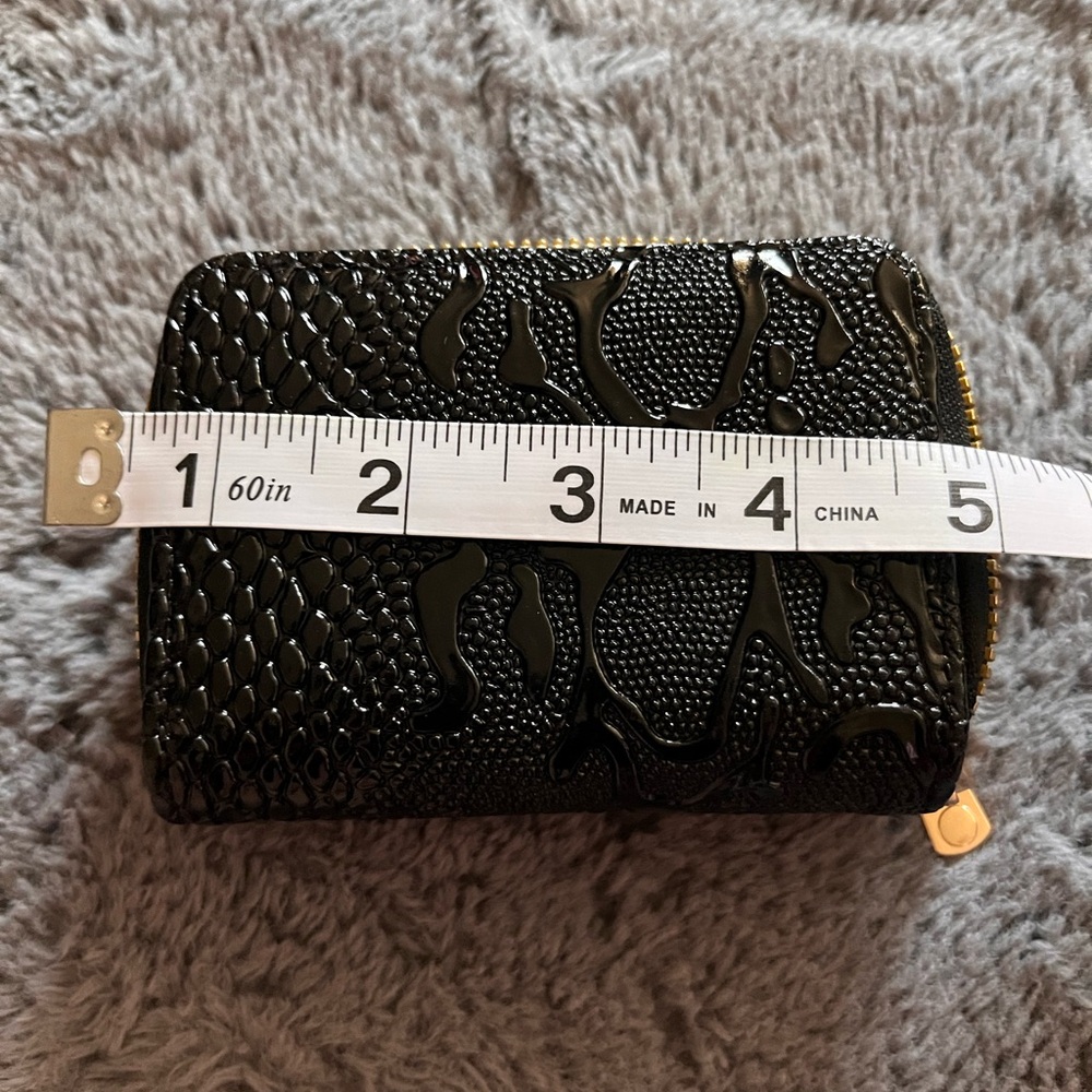Unk Black Textured Women's Wallet